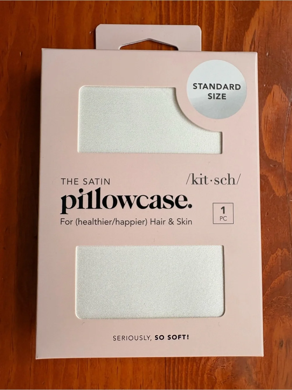 Kitsch Satin Pillowcase for Hair & Skin Ivory